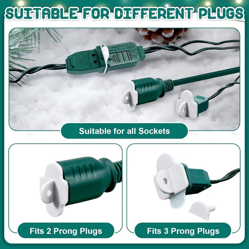 TTQ Set of 50 Weatherproof Gaskets and Plug Protector Covers,Outdoor/Indoor Extension Cord Outlet Gasket and Plugs Covers,Waterproof Outdoor Plug Protector for Electrical Outlets,Stop Gfcis from Tripping - Image 3